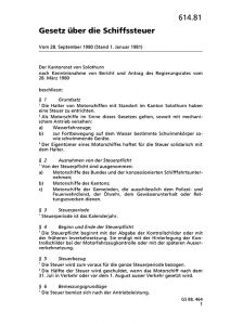 Gesetz über die Schiffssteuer